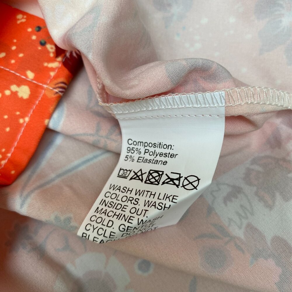 Floral Patchwork Button Down Shirt Size Medium Fa… - image 6